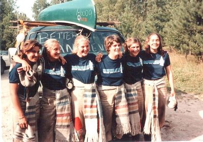 Campers: Jenny Hengelfelt, Michelle Royer, Marion Jordan, Sally Nystuen, Lisa Wengler (Bruns).
