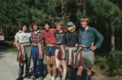 Campers: Dale Wang, Peter Eigenfeld, Andy Barker, Tim Commers, Tim Nelson.